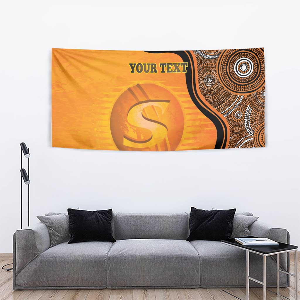 Custom Perth Scorchers Tapestry Indigenous Art - Grunge Style - Vibe Hoodie Shop