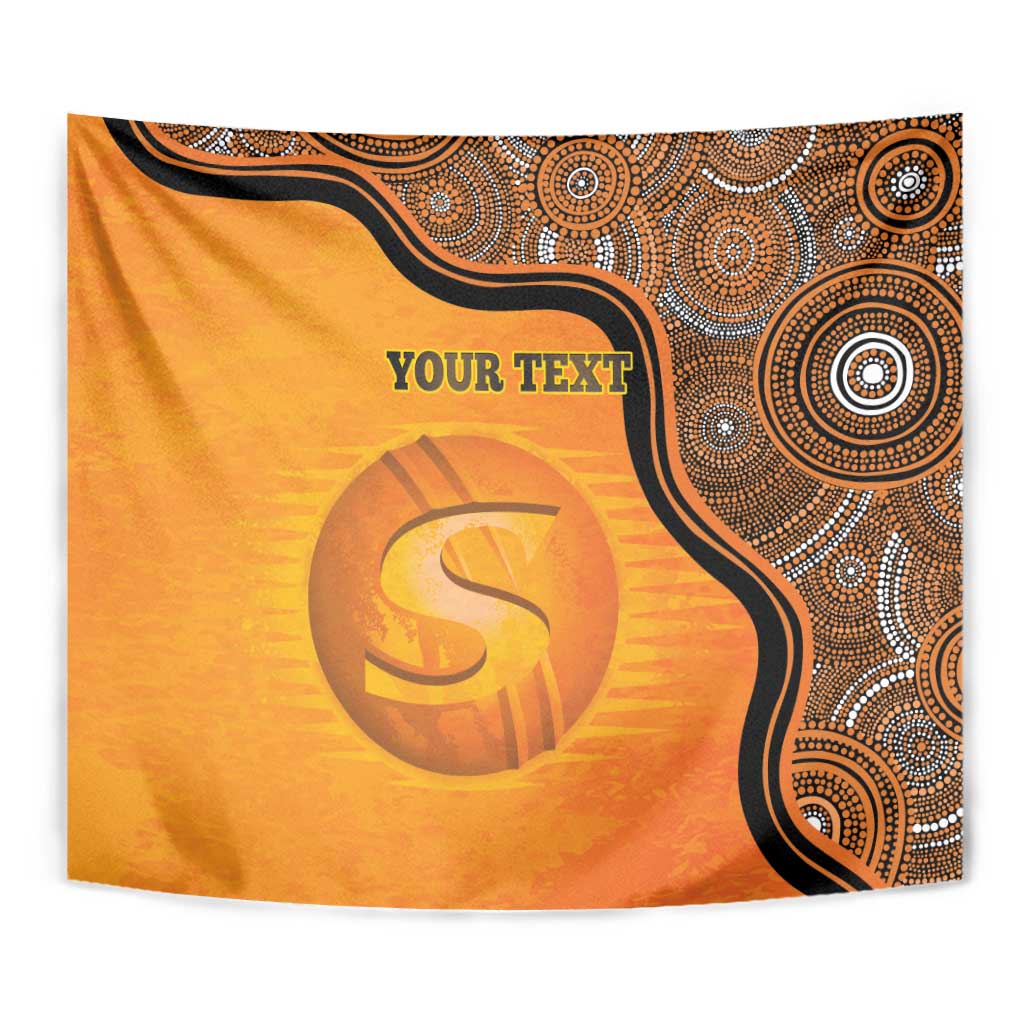 Custom Perth Scorchers Tapestry Indigenous Art - Grunge Style - Vibe Hoodie Shop