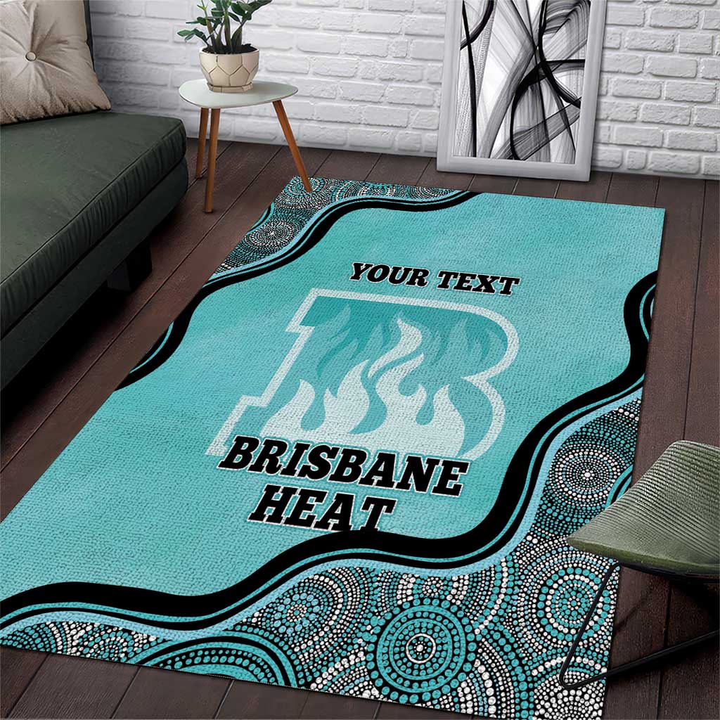 Custom Brisbane Heat Area Rug Indigenous Art - Grunge Style - Vibe Hoodie Shop