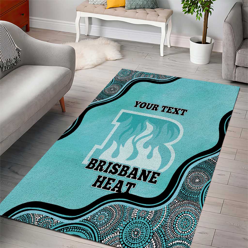 Custom Brisbane Heat Area Rug Indigenous Art - Grunge Style - Vibe Hoodie Shop