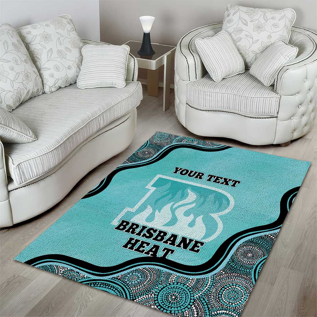 Custom Brisbane Heat Area Rug Indigenous Art - Grunge Style - Vibe Hoodie Shop