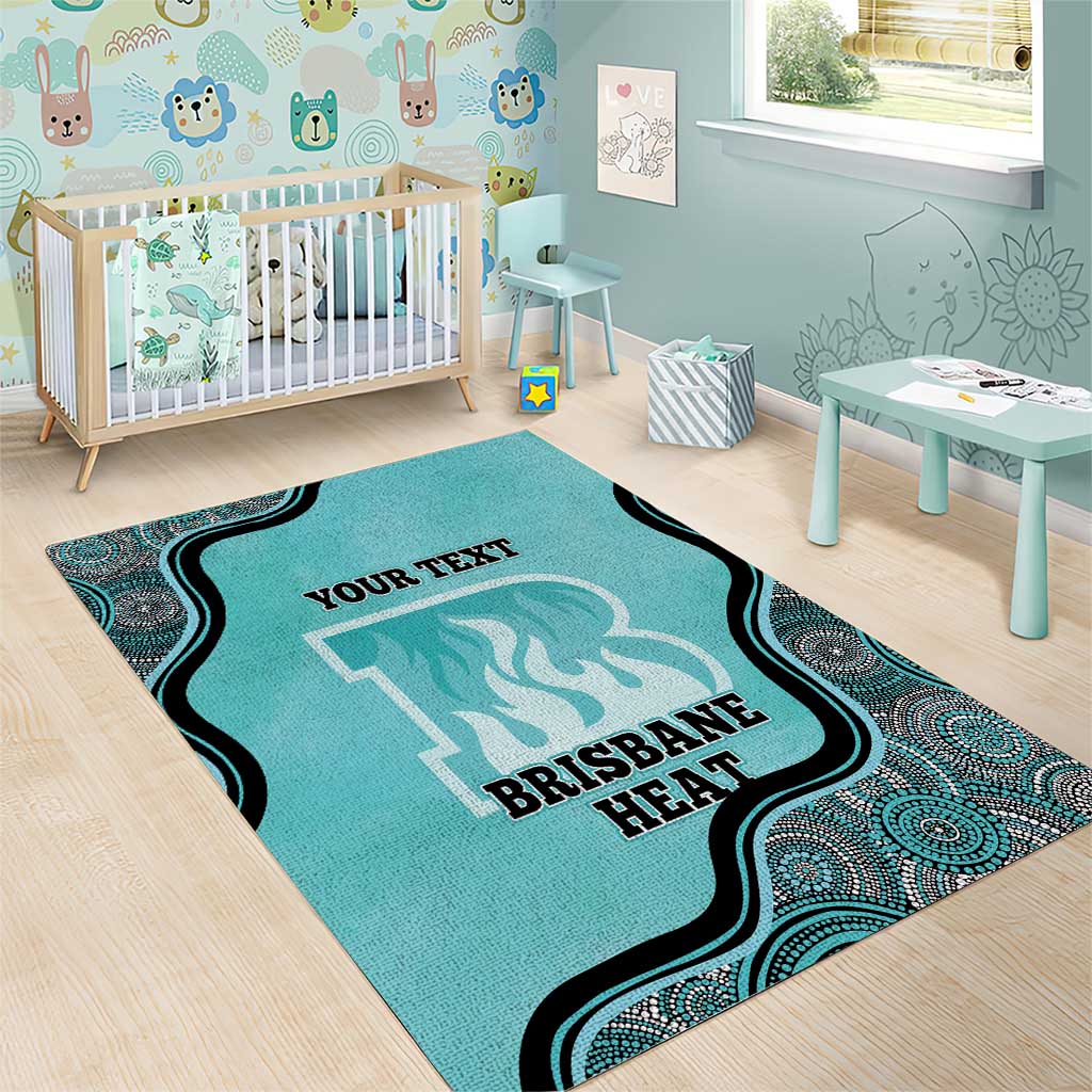 Custom Brisbane Heat Area Rug Indigenous Art - Grunge Style - Vibe Hoodie Shop