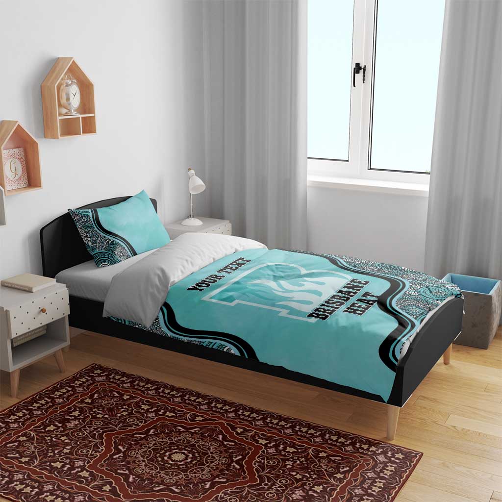 Custom Brisbane Heat Bedding Set Indigenous Art - Grunge Style - Vibe Hoodie Shop
