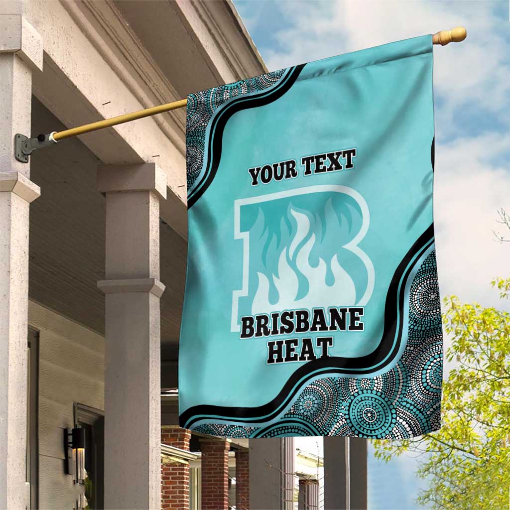 Custom Brisbane Heat Garden Flag Indigenous Art - Grunge Style - Vibe Hoodie Shop