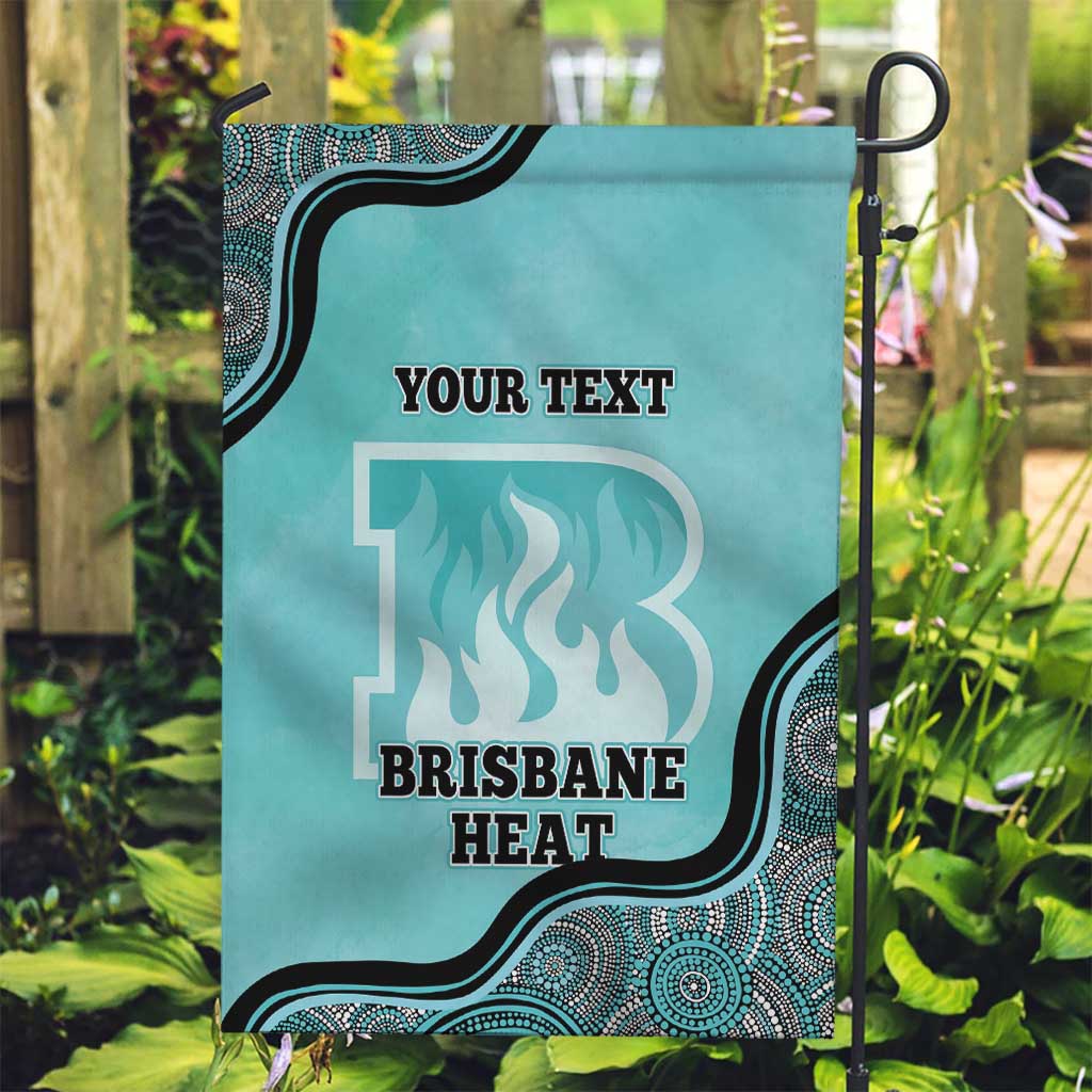 Custom Brisbane Heat Garden Flag Indigenous Art - Grunge Style - Vibe Hoodie Shop