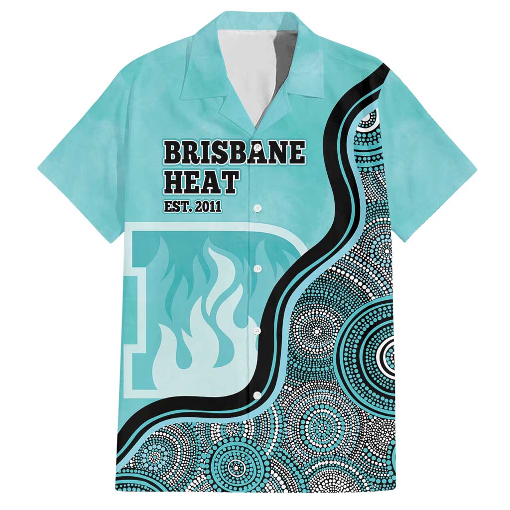 Custom Brisbane Heat Hawaiian Shirt Indigenous Art - Grunge Style - Vibe Hoodie Shop