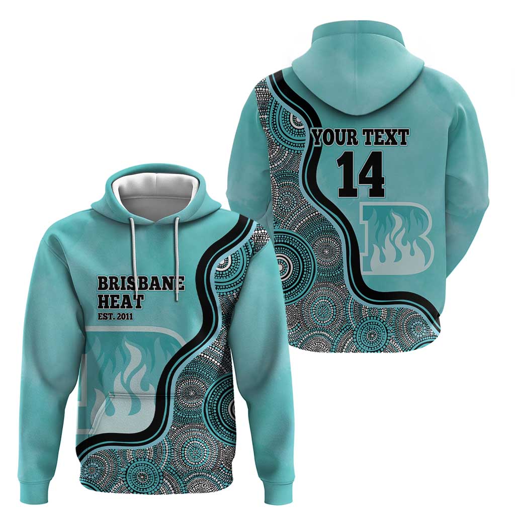 Custom Brisbane Heat Hoodie Indigenous Art - Grunge Style - Vibe Hoodie Shop