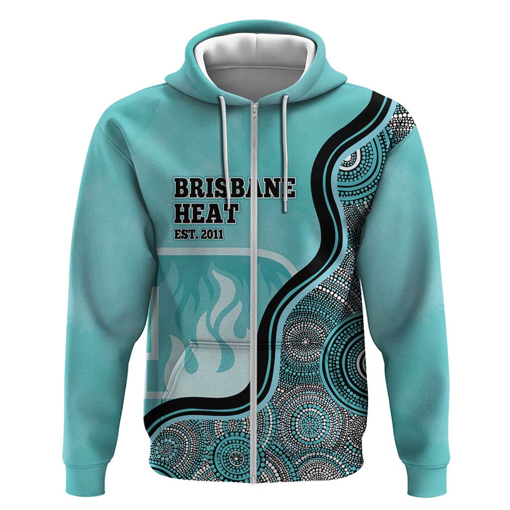 Custom Brisbane Heat Hoodie Indigenous Art - Grunge Style - Vibe Hoodie Shop