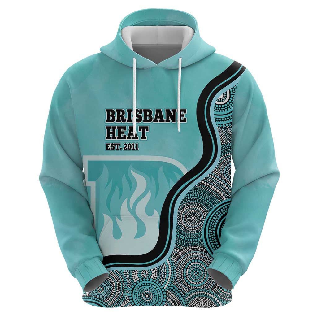 Custom Brisbane Heat Hoodie Indigenous Art - Grunge Style - Vibe Hoodie Shop