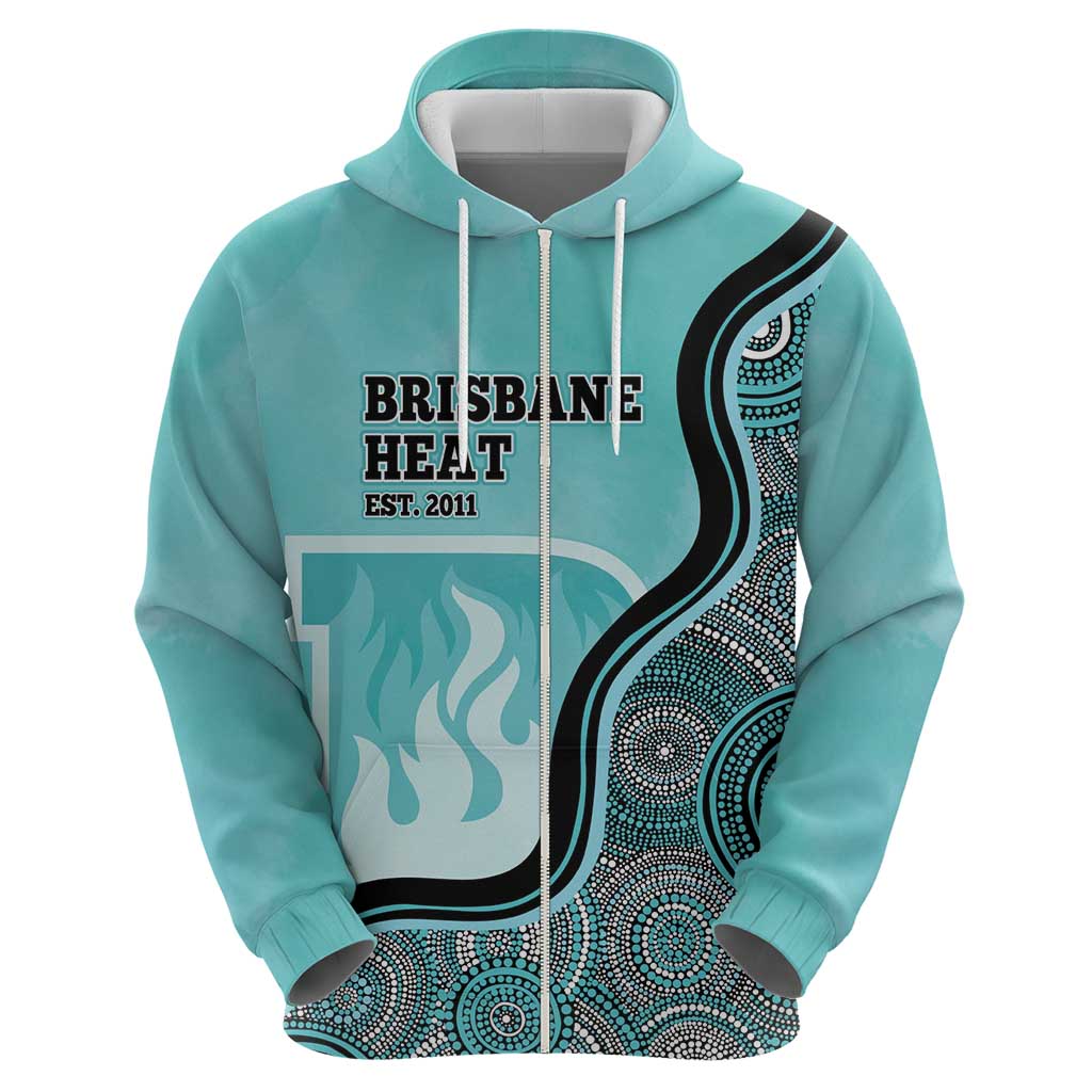 Custom Brisbane Heat Hoodie Indigenous Art - Grunge Style - Vibe Hoodie Shop