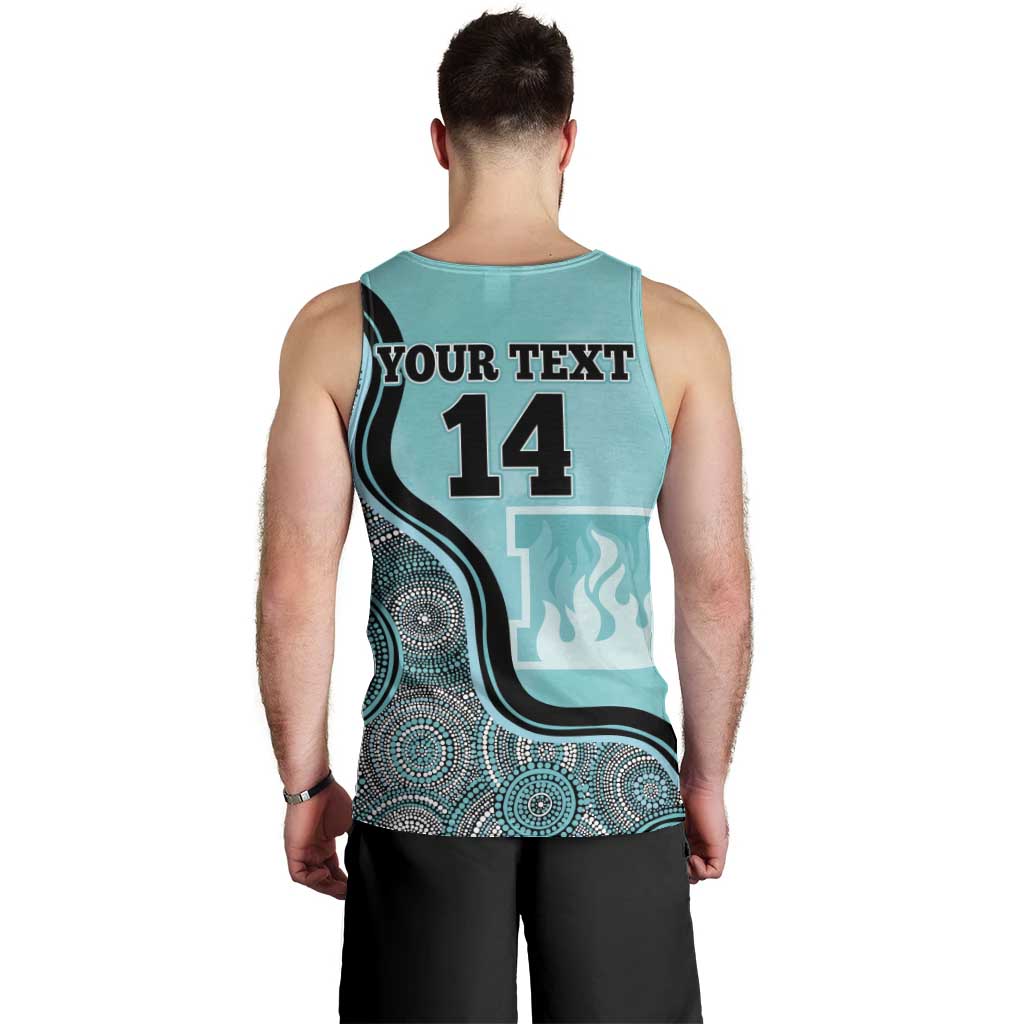 Custom Brisbane Heat Men Tank Top Indigenous Art - Grunge Style - Vibe Hoodie Shop