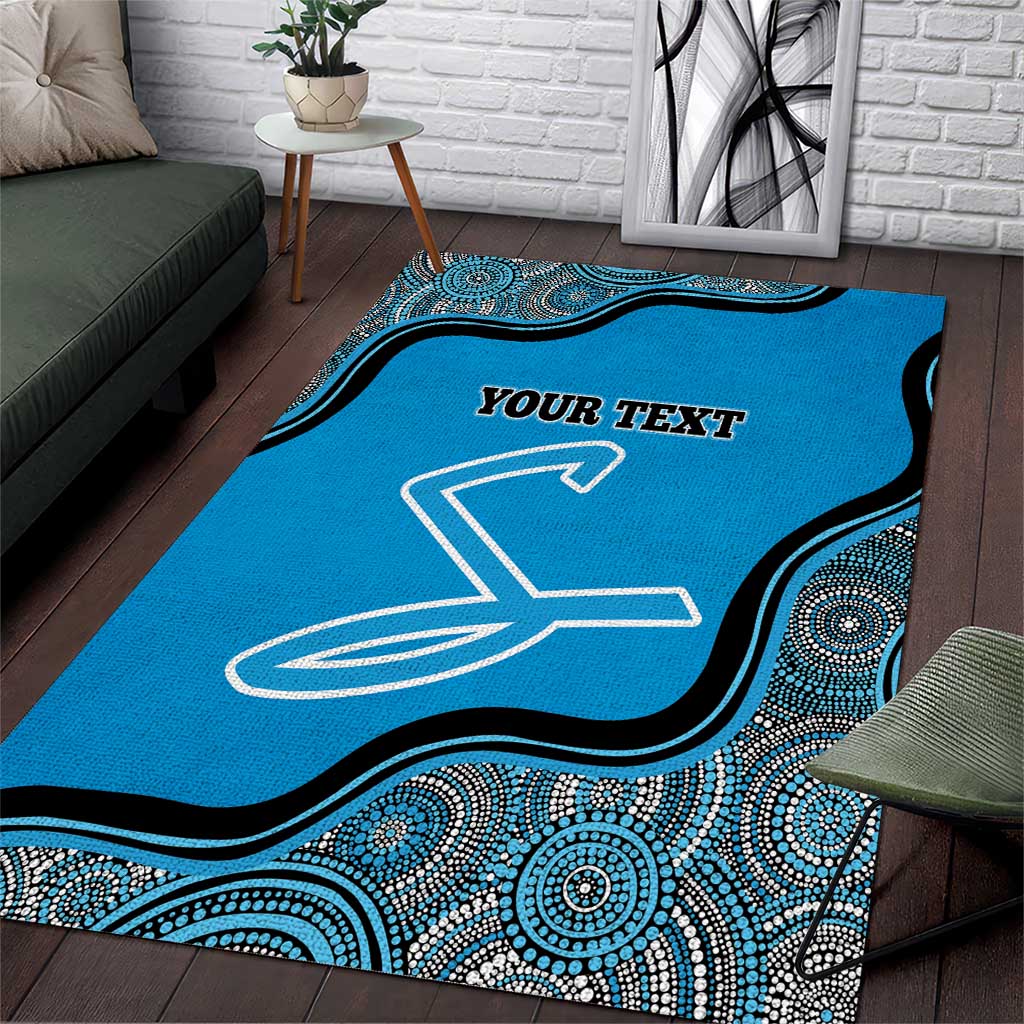 Custom Adelaide Strikers Area Rug Indigenous Art - Grunge Style - Vibe Hoodie Shop