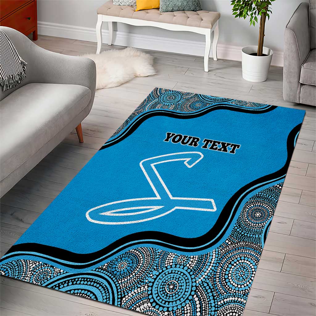 Custom Adelaide Strikers Area Rug Indigenous Art - Grunge Style - Vibe Hoodie Shop