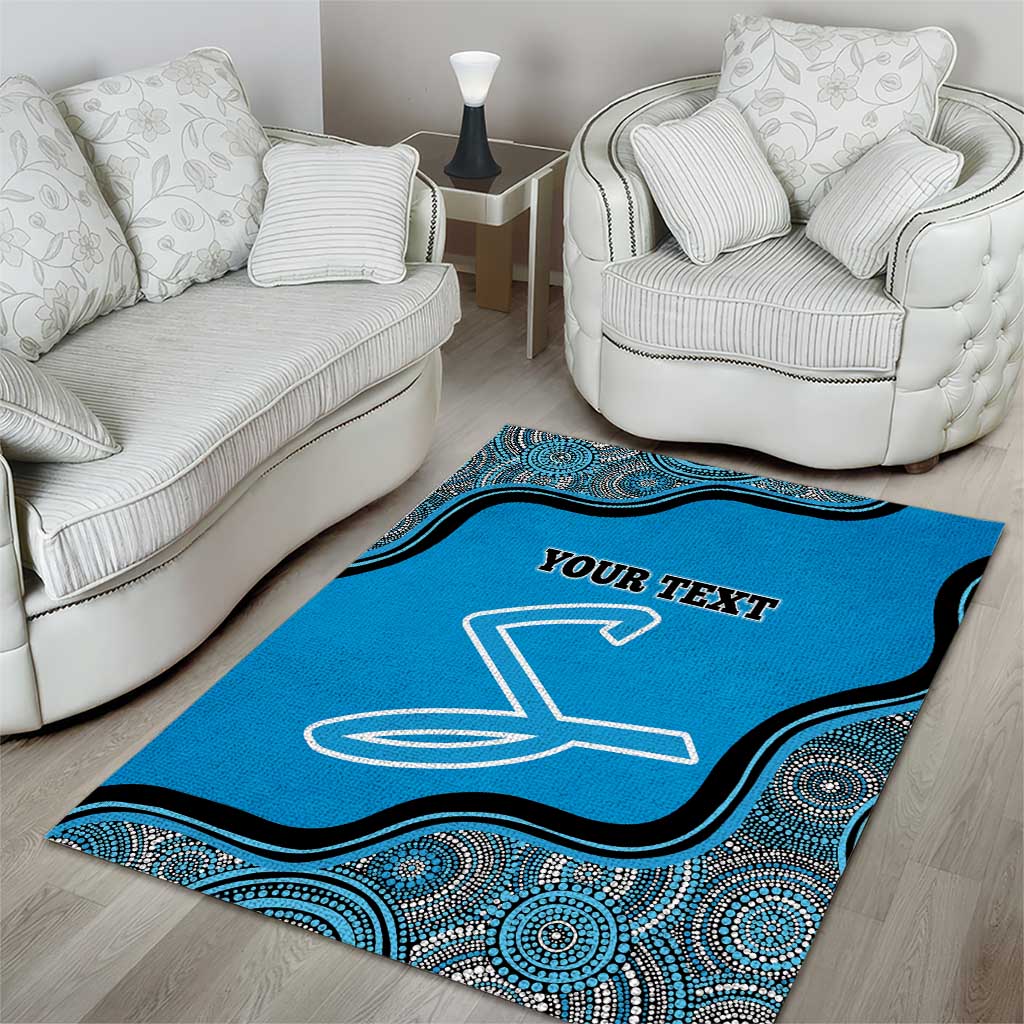 Custom Adelaide Strikers Area Rug Indigenous Art - Grunge Style - Vibe Hoodie Shop