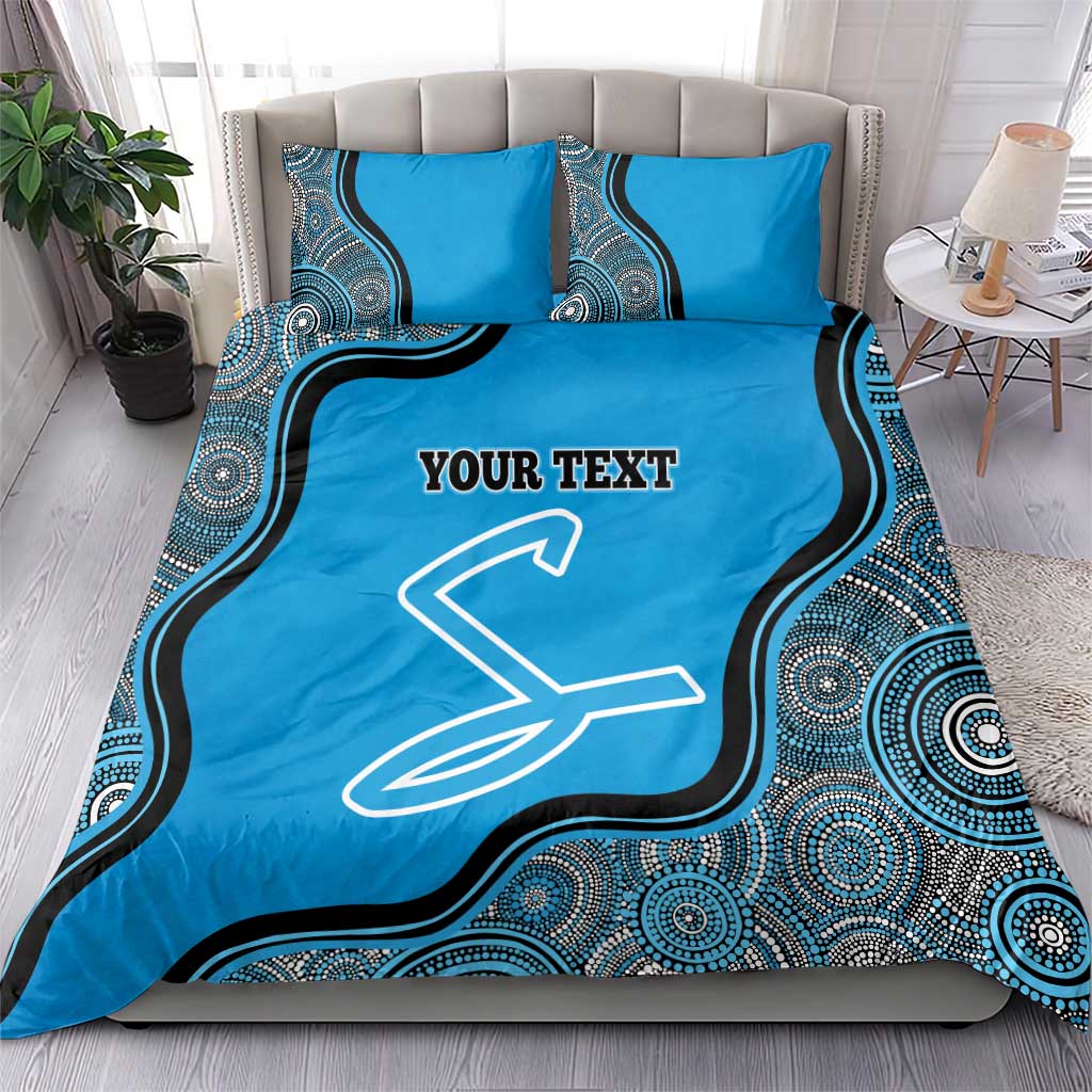 Custom Adelaide Strikers Bedding Set Indigenous Art - Grunge Style - Vibe Hoodie Shop