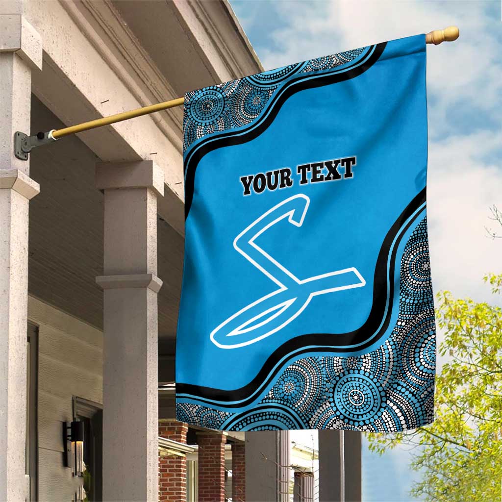 Custom Adelaide Strikers Garden Flag Indigenous Art - Grunge Style - Vibe Hoodie Shop