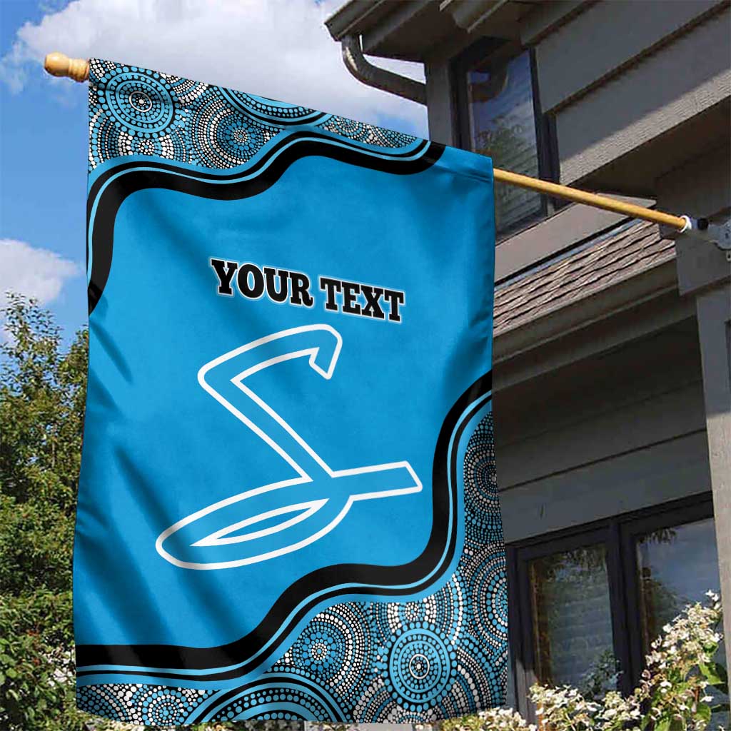 Custom Adelaide Strikers Garden Flag Indigenous Art - Grunge Style - Vibe Hoodie Shop