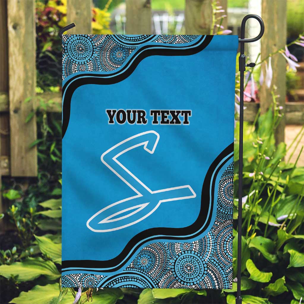 Custom Adelaide Strikers Garden Flag Indigenous Art - Grunge Style - Vibe Hoodie Shop