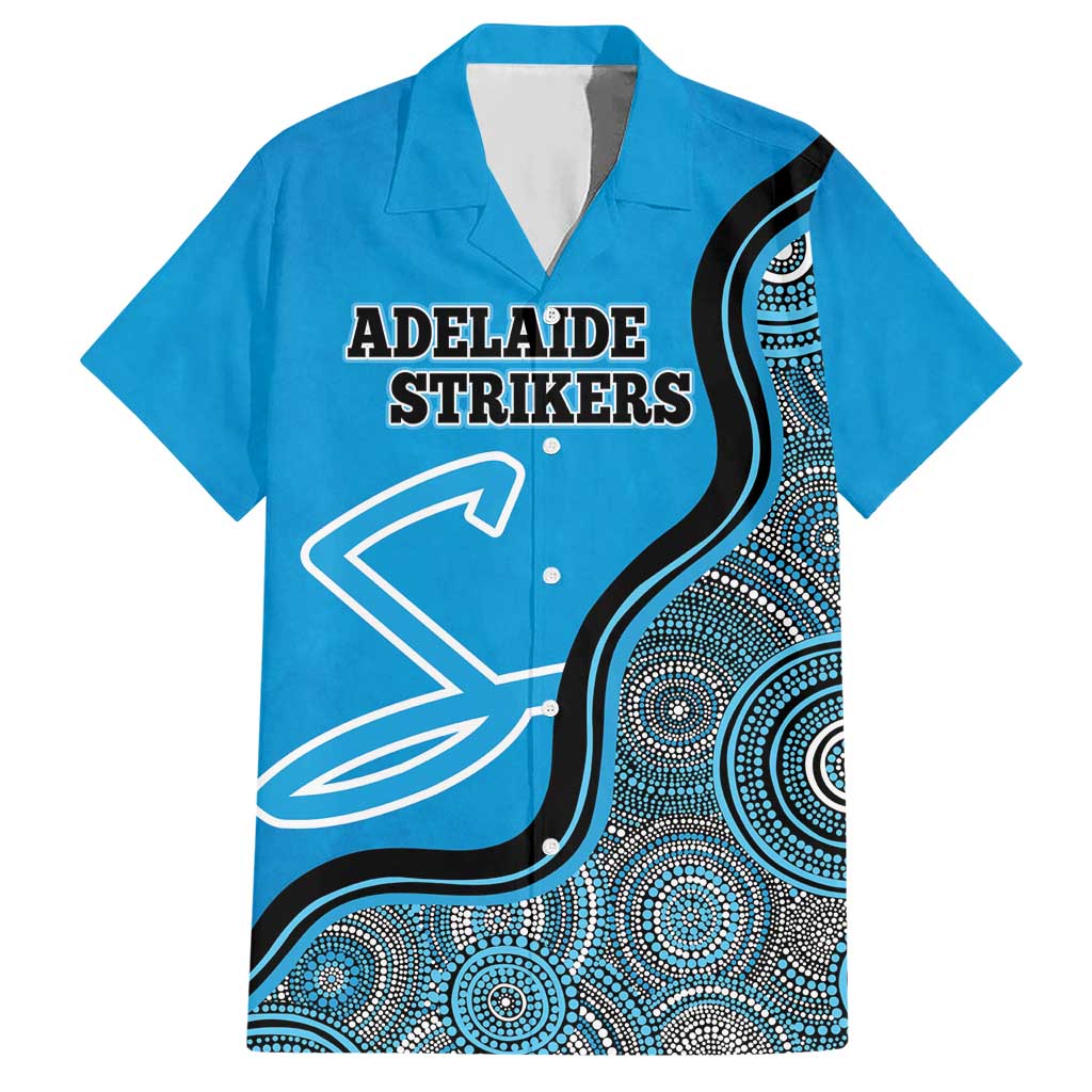 Custom Adelaide Strikers Hawaiian Shirt Indigenous Art - Grunge Style - Vibe Hoodie Shop