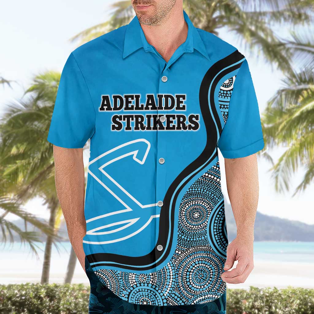 Custom Adelaide Strikers Hawaiian Shirt Indigenous Art - Grunge Style - Vibe Hoodie Shop