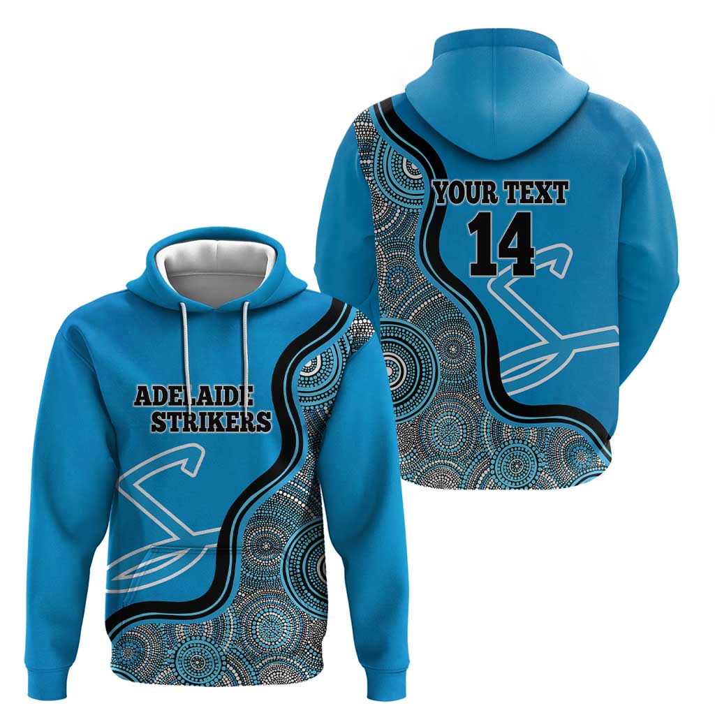 Custom Adelaide Strikers Hoodie Indigenous Art - Grunge Style - Vibe Hoodie Shop