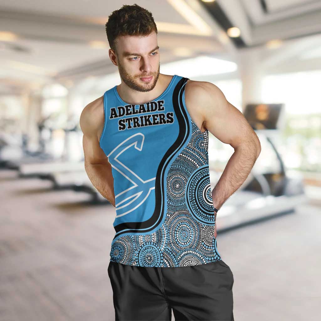 Custom Adelaide Strikers Men Tank Top Indigenous Art - Grunge Style - Vibe Hoodie Shop