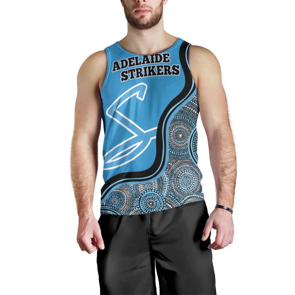 Custom Adelaide Strikers Men Tank Top Indigenous Art - Grunge Style - Vibe Hoodie Shop