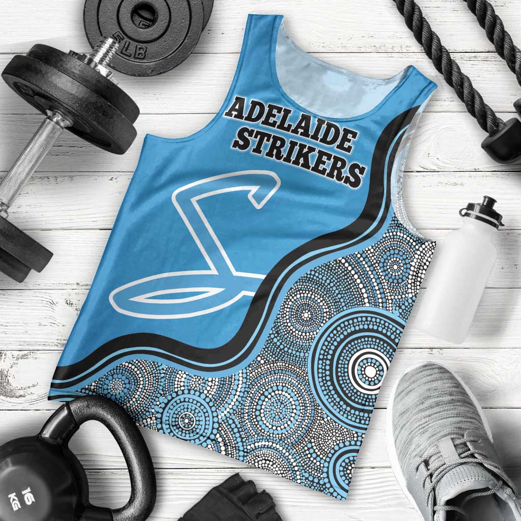 Custom Adelaide Strikers Men Tank Top Indigenous Art - Grunge Style - Vibe Hoodie Shop