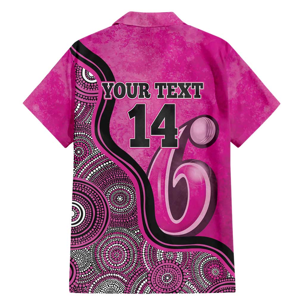 Custom Sydney Sixers Hawaiian Shirt Indigenous Art - Grunge Style - Vibe Hoodie Shop