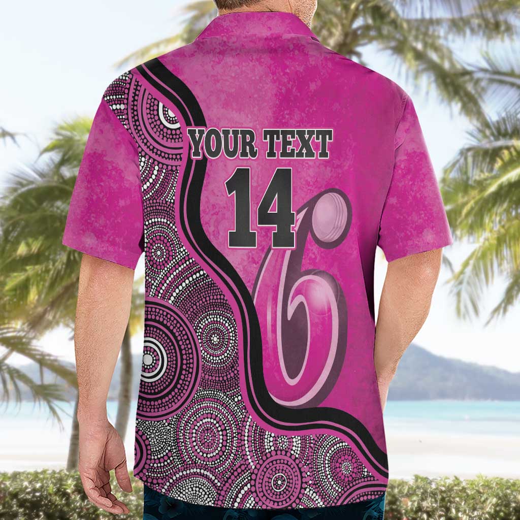 Custom Sydney Sixers Hawaiian Shirt Indigenous Art - Grunge Style - Vibe Hoodie Shop