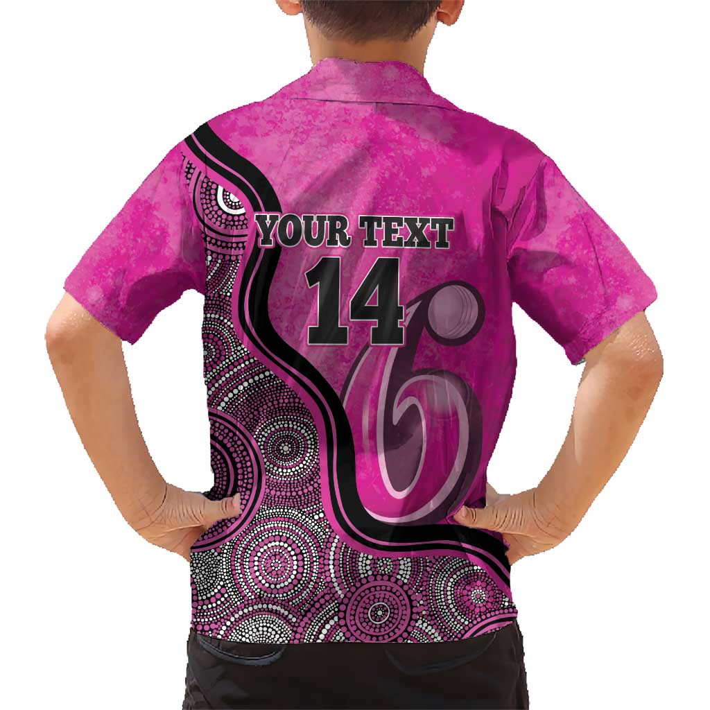 Custom Sydney Sixers Hawaiian Shirt Indigenous Art - Grunge Style - Vibe Hoodie Shop