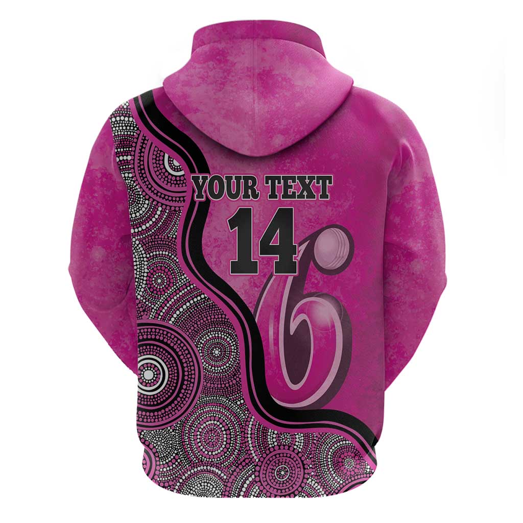 Custom Sydney Sixers Hoodie Indigenous Art - Grunge Style - Vibe Hoodie Shop