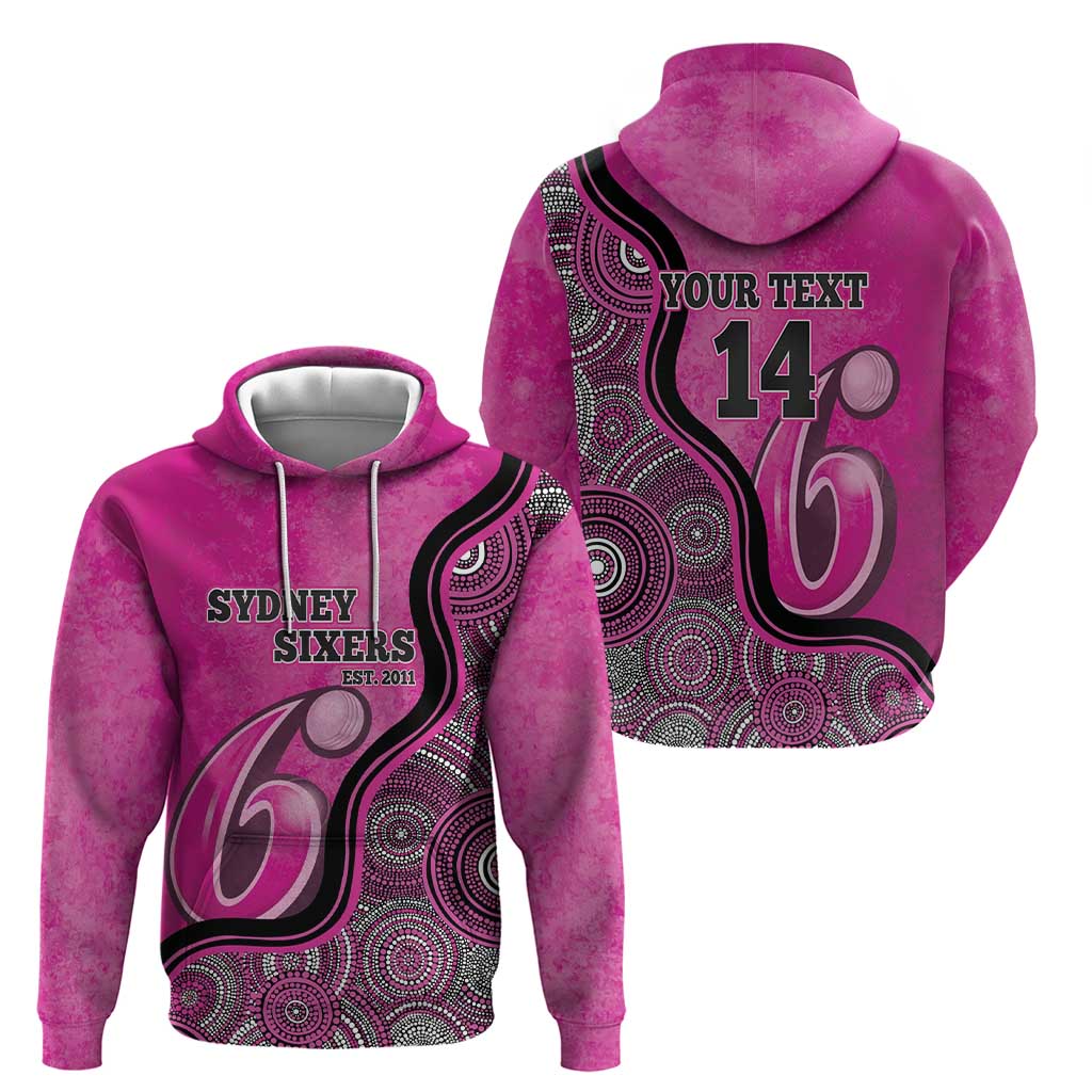 Custom Sydney Sixers Hoodie Indigenous Art - Grunge Style - Vibe Hoodie Shop