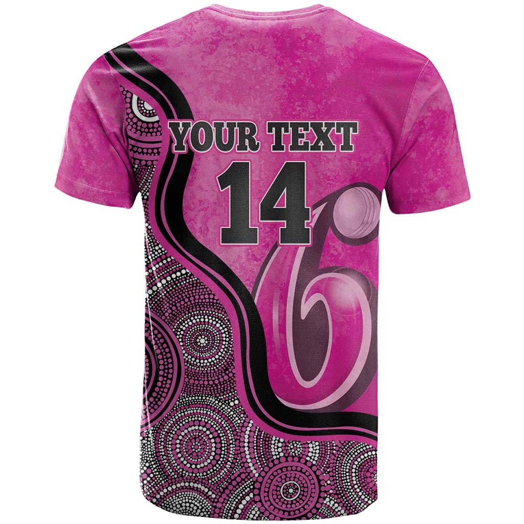 Custom Sydney Sixers T Shirt Indigenous Art - Grunge Style - Vibe Hoodie Shop