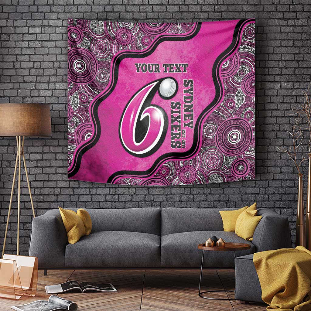 Custom Sydney Sixers Tapestry Indigenous Art - Grunge Style - Vibe Hoodie Shop