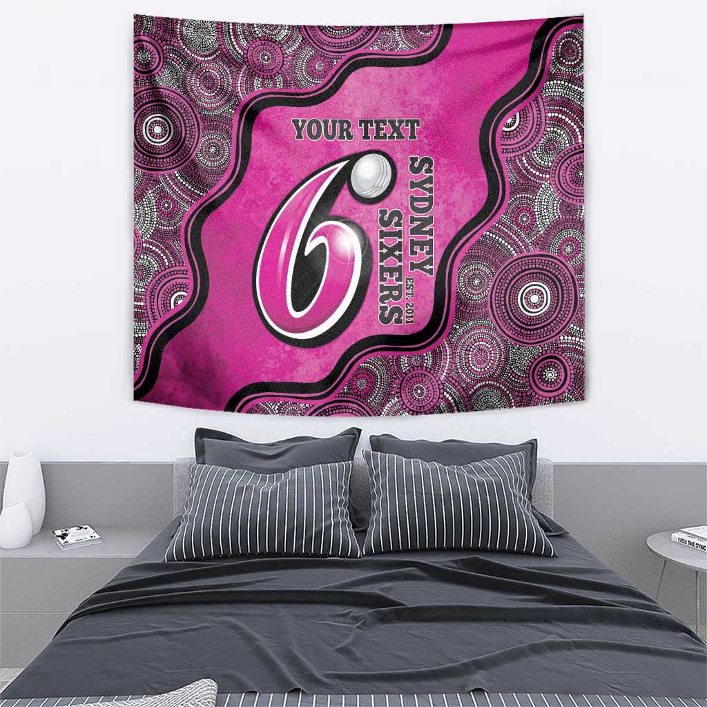 Custom Sydney Sixers Tapestry Indigenous Art - Grunge Style - Vibe Hoodie Shop