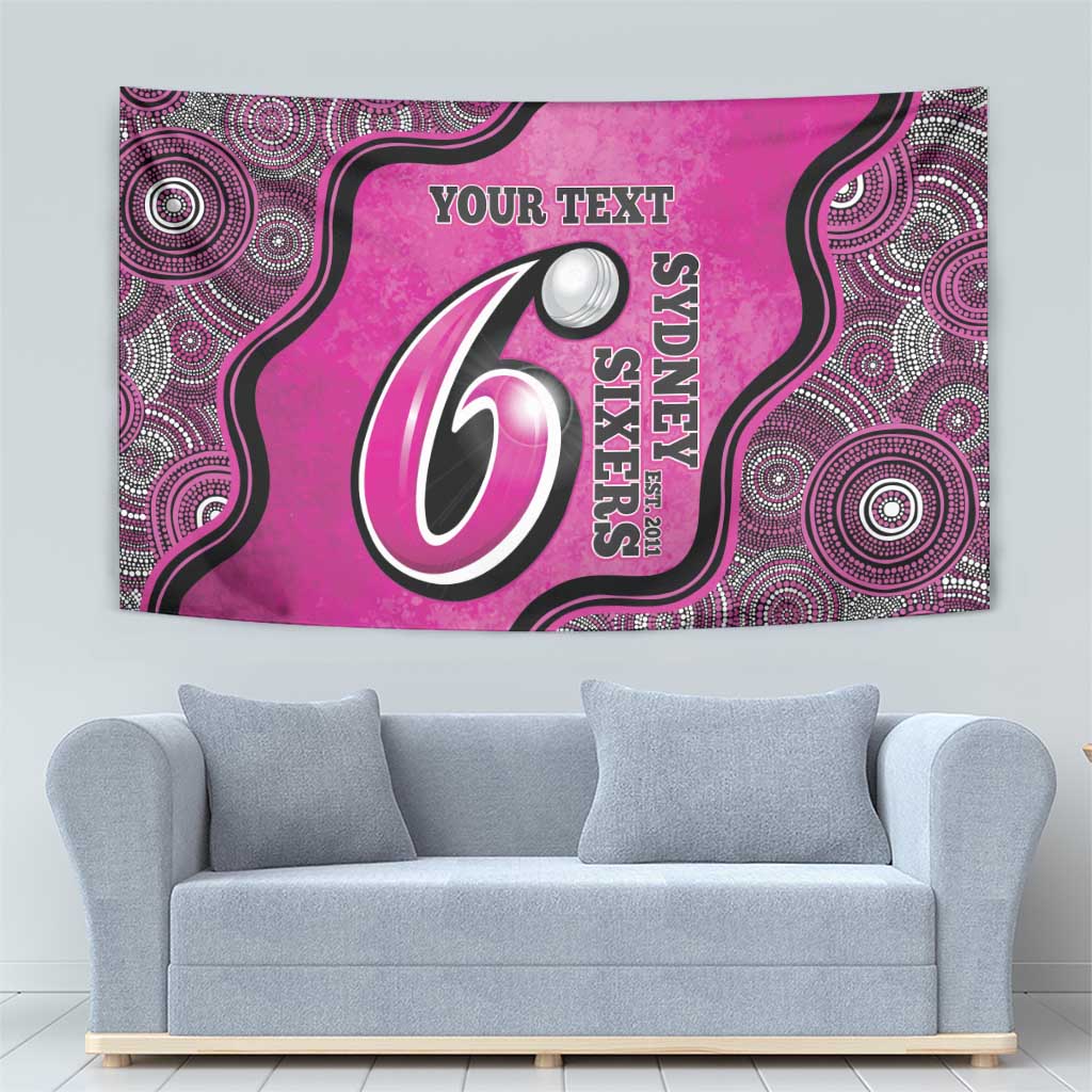 Custom Sydney Sixers Tapestry Indigenous Art - Grunge Style - Vibe Hoodie Shop