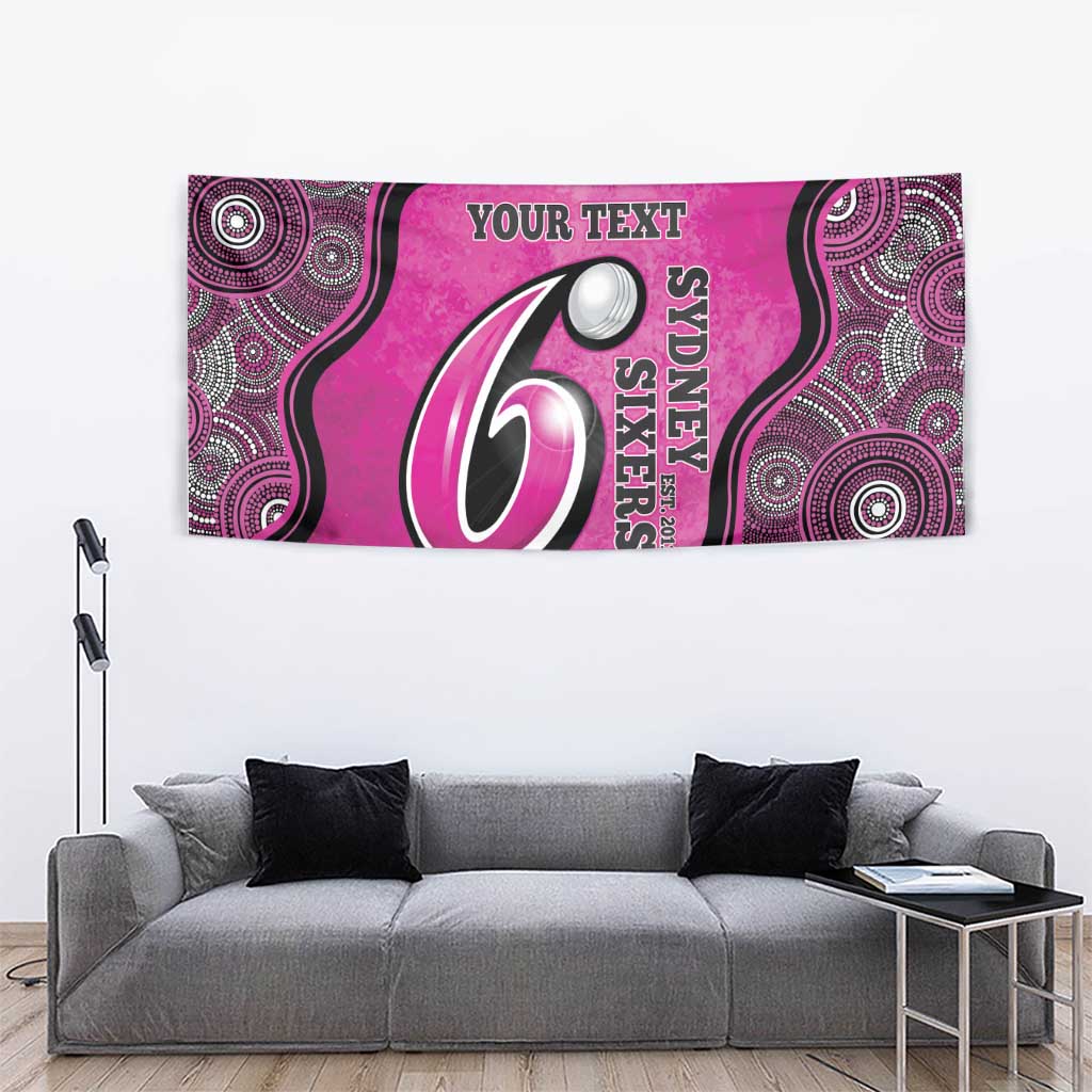 Custom Sydney Sixers Tapestry Indigenous Art - Grunge Style - Vibe Hoodie Shop