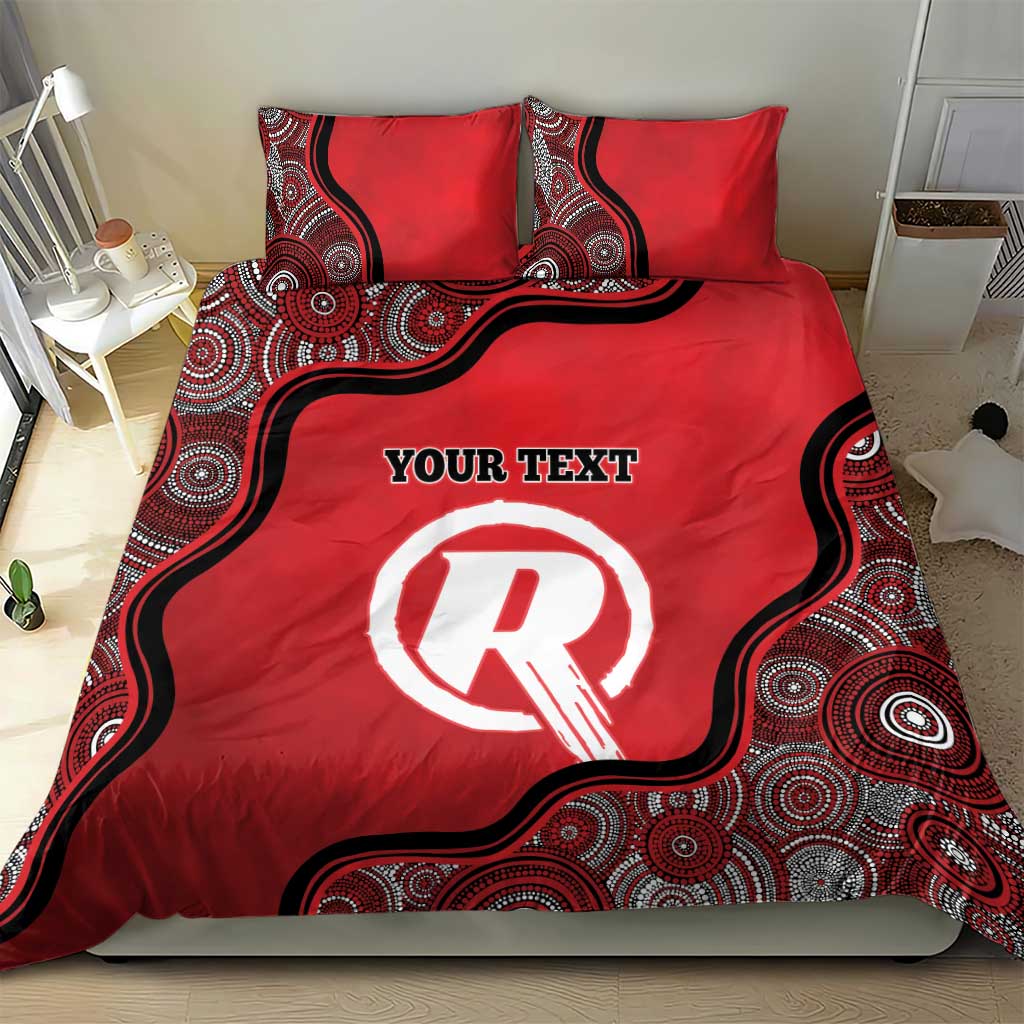 Custom Melbourne Renegades Bedding Set Indigenous Art - Grunge Style - Vibe Hoodie Shop