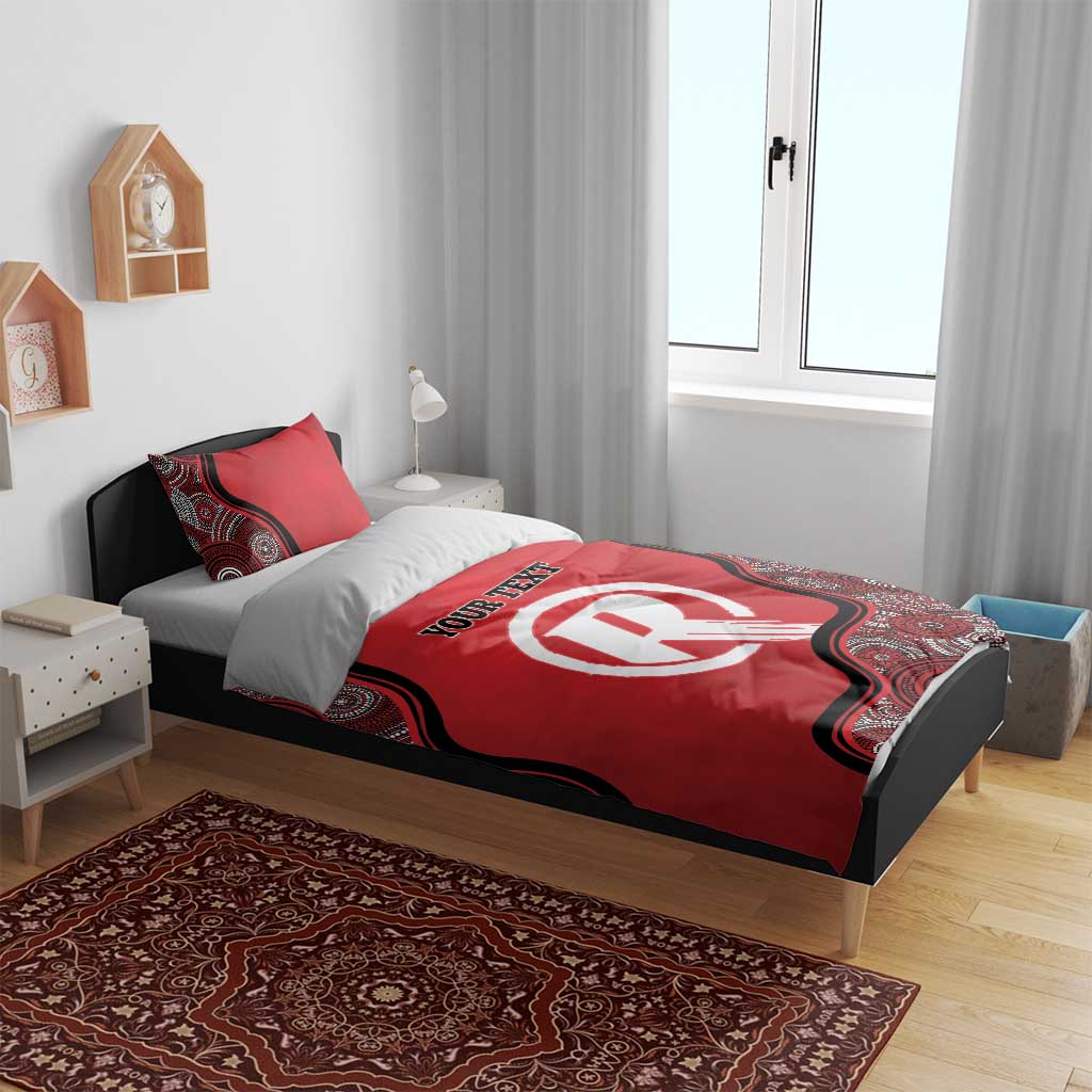Custom Melbourne Renegades Bedding Set Indigenous Art - Grunge Style - Vibe Hoodie Shop