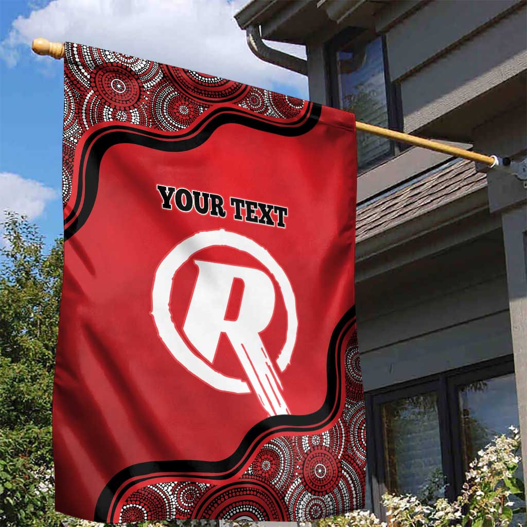 Custom Melbourne Renegades Garden Flag Indigenous Art - Grunge Style - Vibe Hoodie Shop