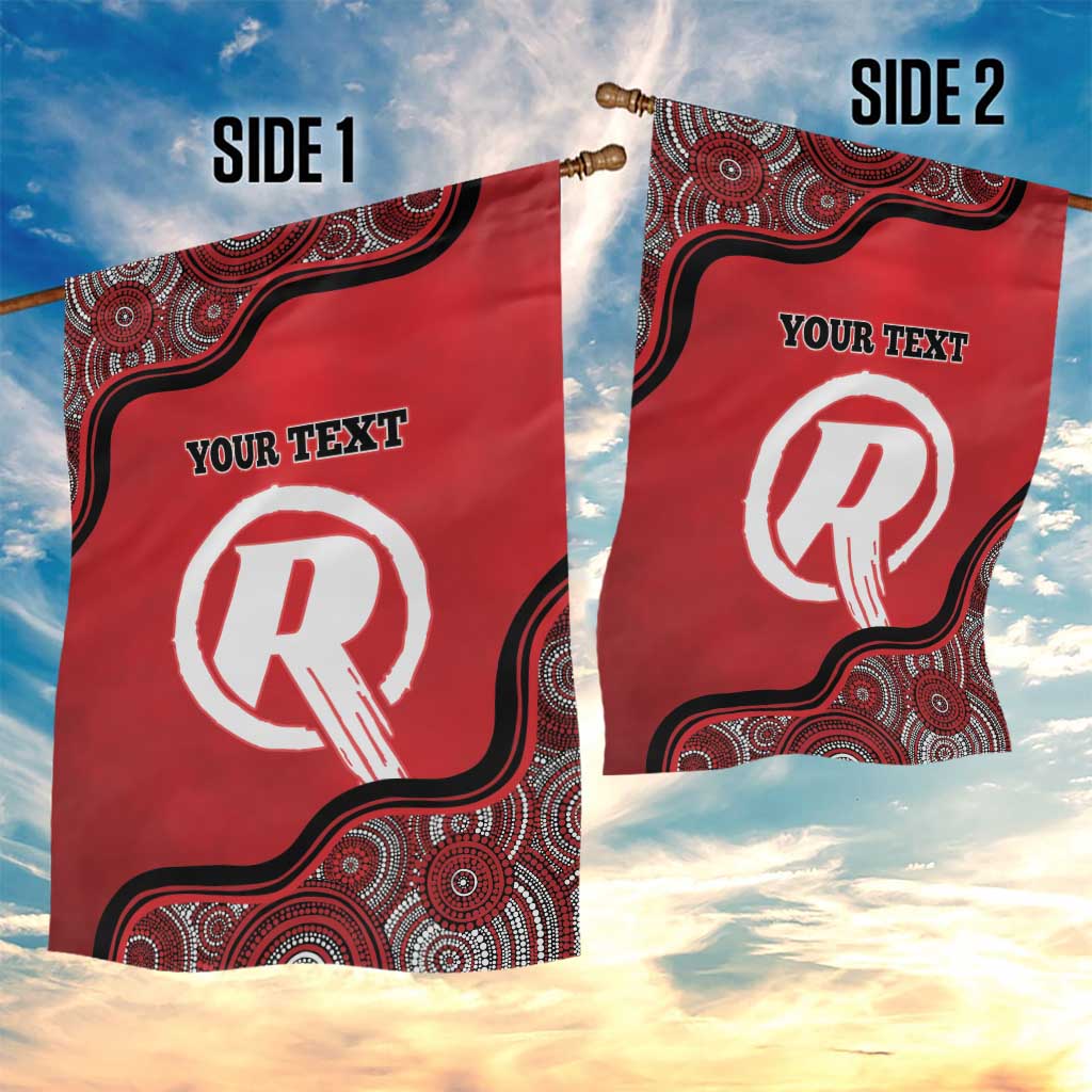 Custom Melbourne Renegades Garden Flag Indigenous Art - Grunge Style - Vibe Hoodie Shop