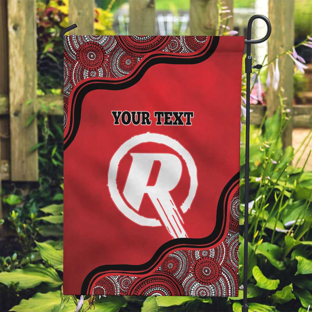 Custom Melbourne Renegades Garden Flag Indigenous Art - Grunge Style - Vibe Hoodie Shop
