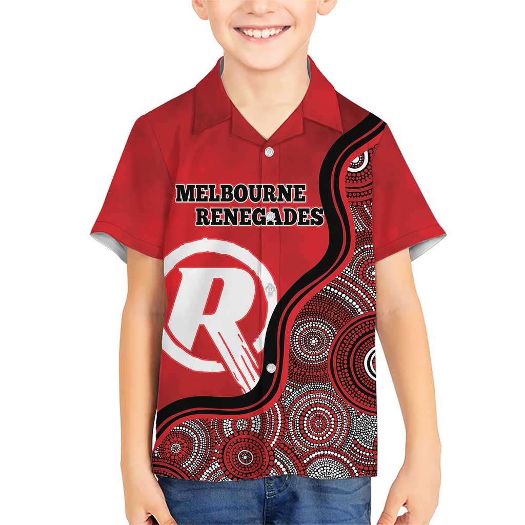 Custom Melbourne Renegades Hawaiian Shirt Indigenous Art - Grunge Style - Vibe Hoodie Shop