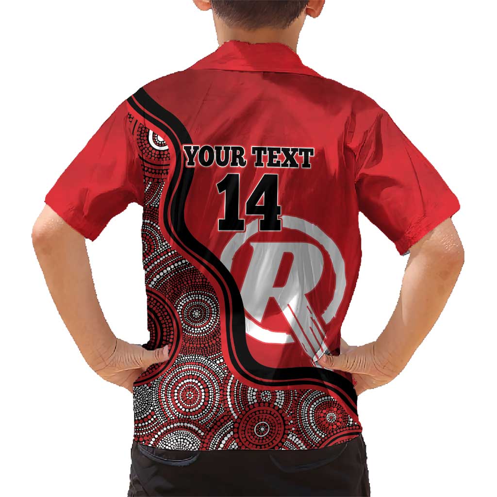 Custom Melbourne Renegades Hawaiian Shirt Indigenous Art - Grunge Style - Vibe Hoodie Shop