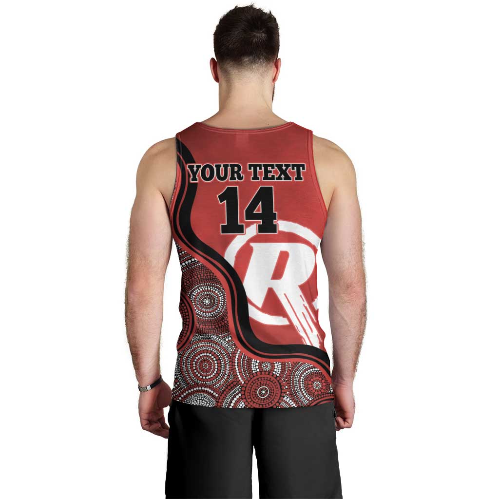 Custom Melbourne Renegades Men Tank Top Indigenous Art - Grunge Style - Vibe Hoodie Shop