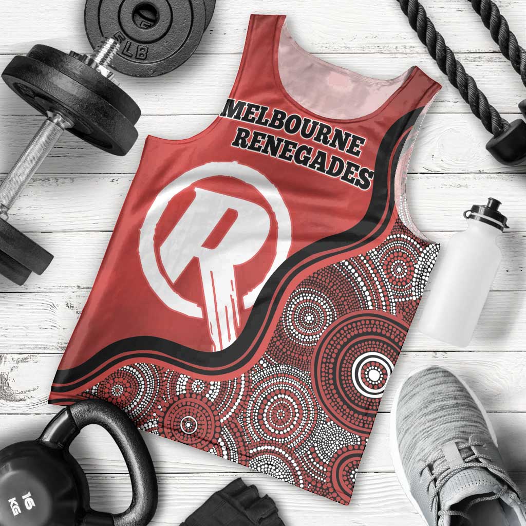 Custom Melbourne Renegades Men Tank Top Indigenous Art - Grunge Style - Vibe Hoodie Shop