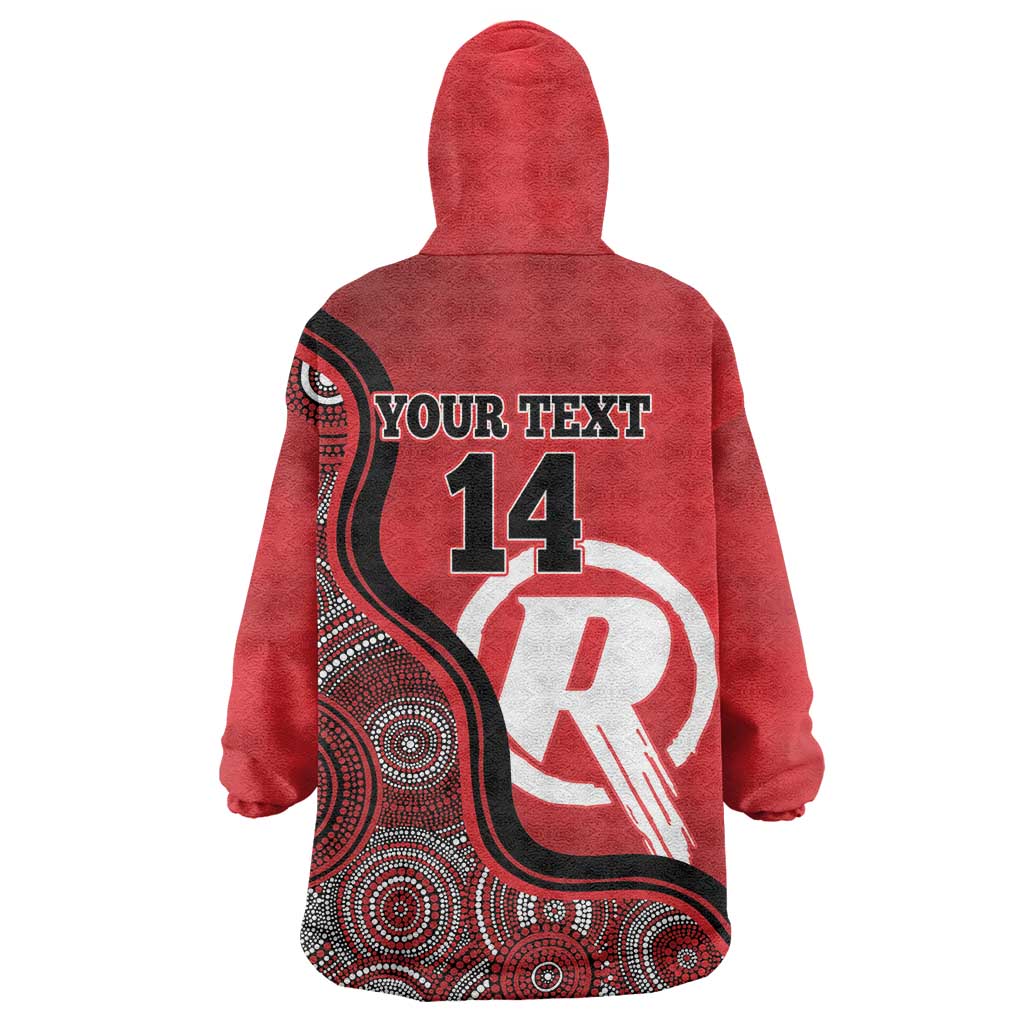 Custom Melbourne Renegades Wearable Blanket Hoodie Indigenous Art - Grunge Style - Vibe Hoodie Shop