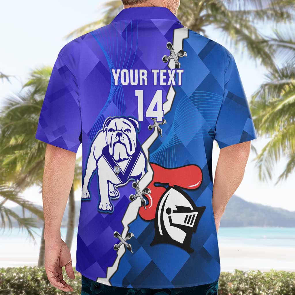 Custom Bulldogs And Knights Rugby 2025 Hawaiian Shirt Dynamic Style - Vibe Hoodie Shop