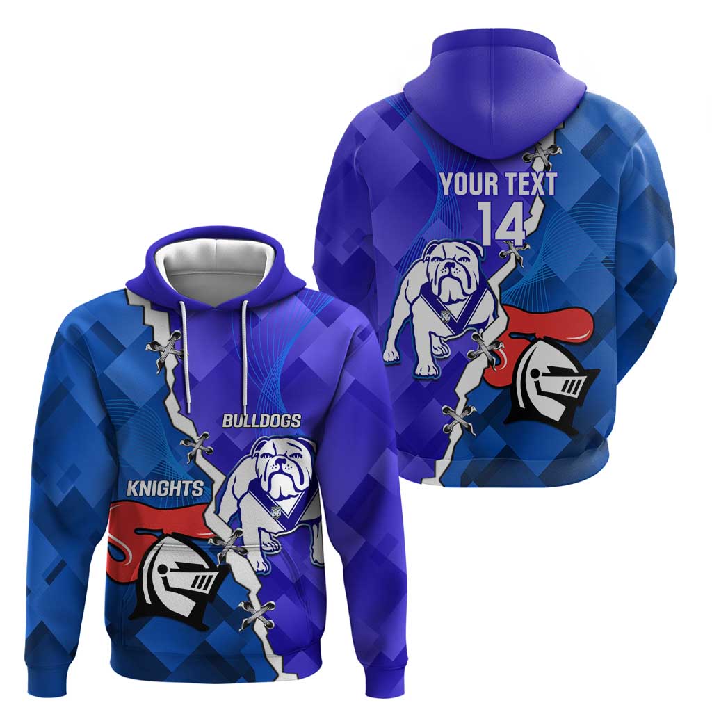 Custom Bulldogs And Knights Rugby 2025 Hoodie Dynamic Style - Vibe Hoodie Shop